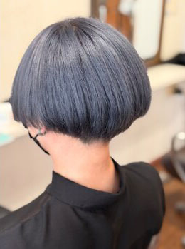 クラウドヘアー東照宮店／全頭ブリーチで叶える、パープルグレー